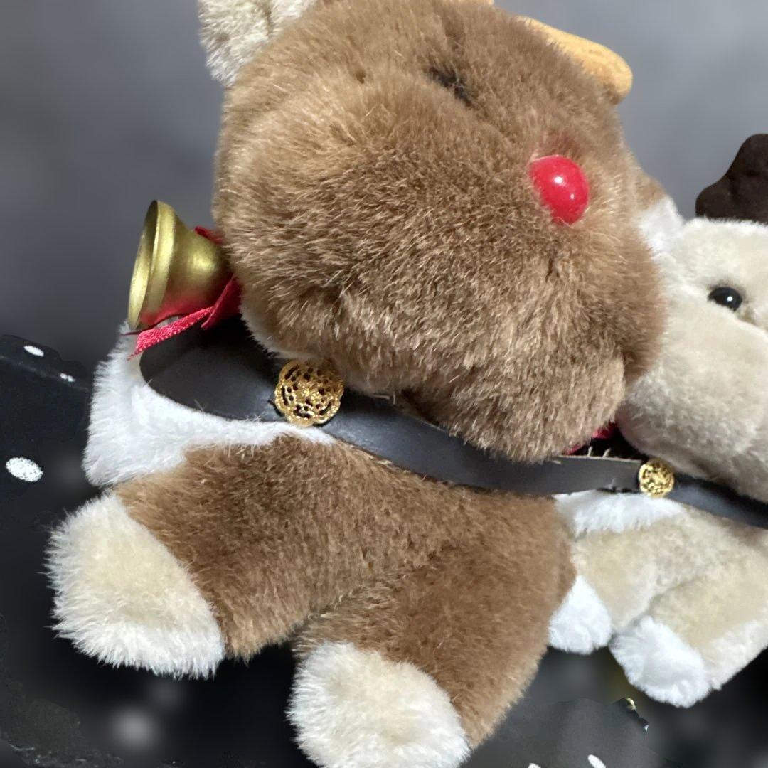 希少♡昭和レトロ　チムニーワールド クリスマス　ソリに乗ったサンタさん/トナカイ