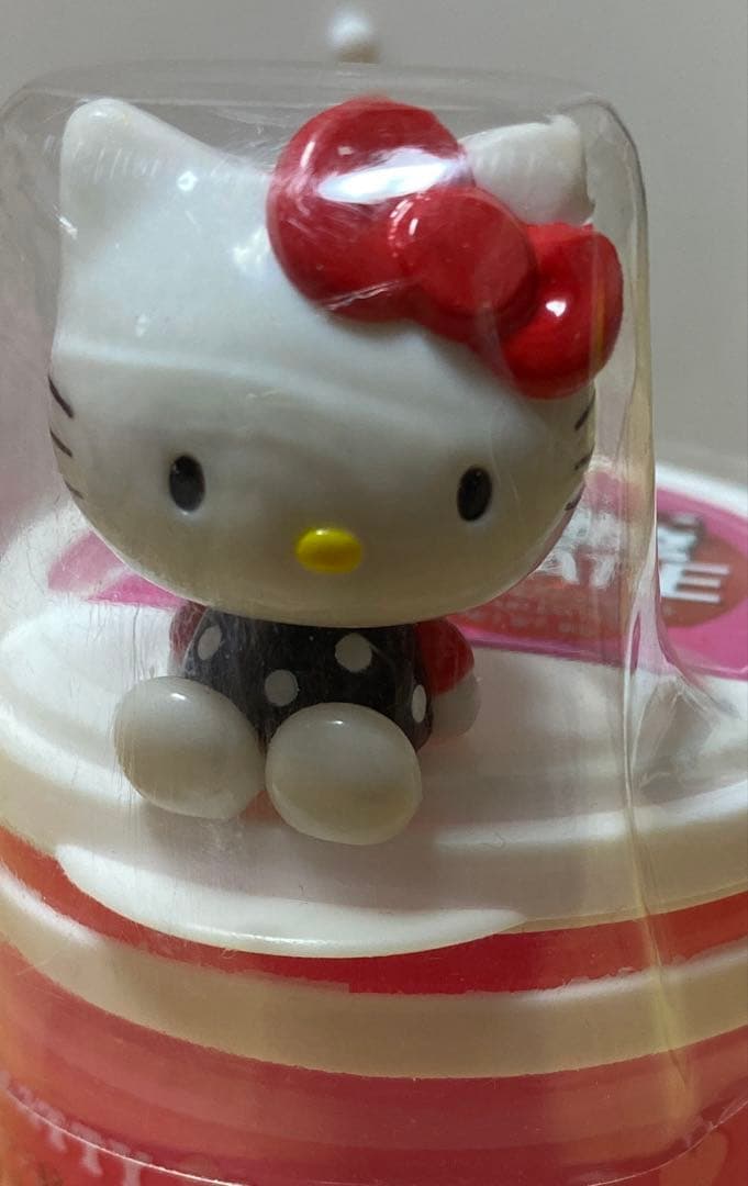 レア 平成レトロ キティ フィギュア付きガムボトル ケース
