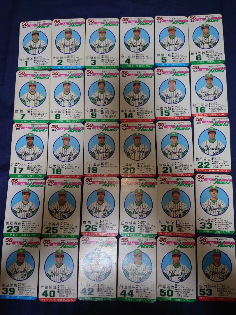 タカラ 野球カードゲーム 56年 南海ホークス