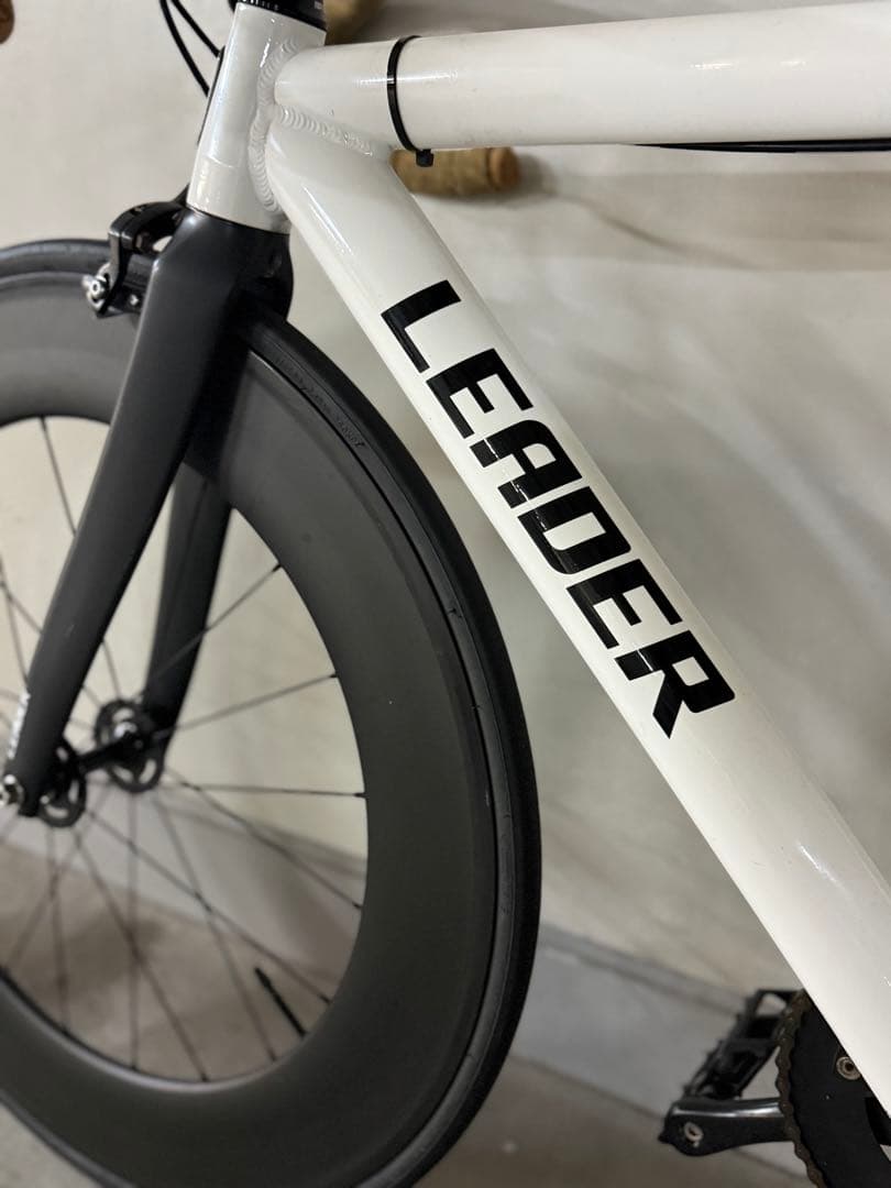 最終値下げ〜10/10 LEADER 721 ピストバイク ホワイト
