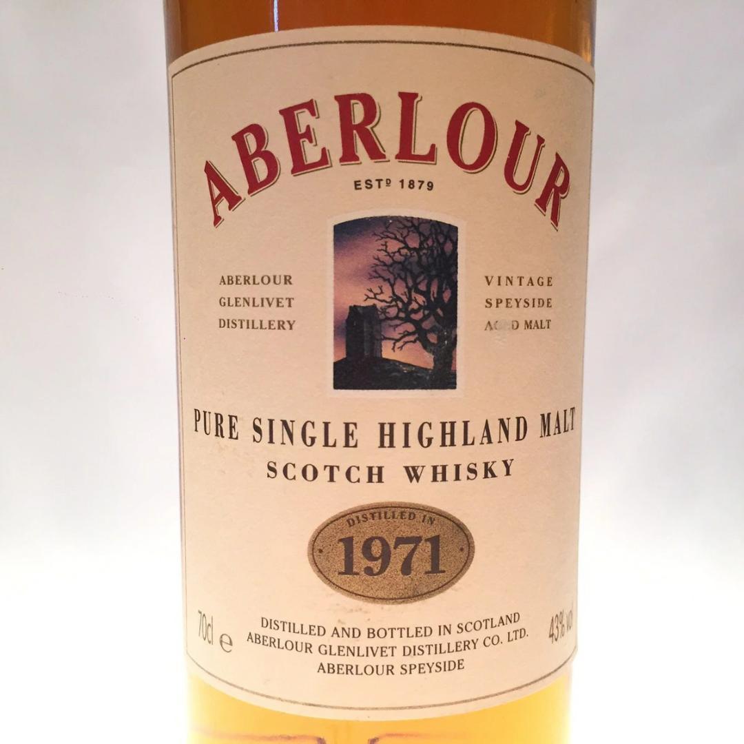 オールドボトル アベラワー1971 スコッチウイスキー 木箱入り 700ml