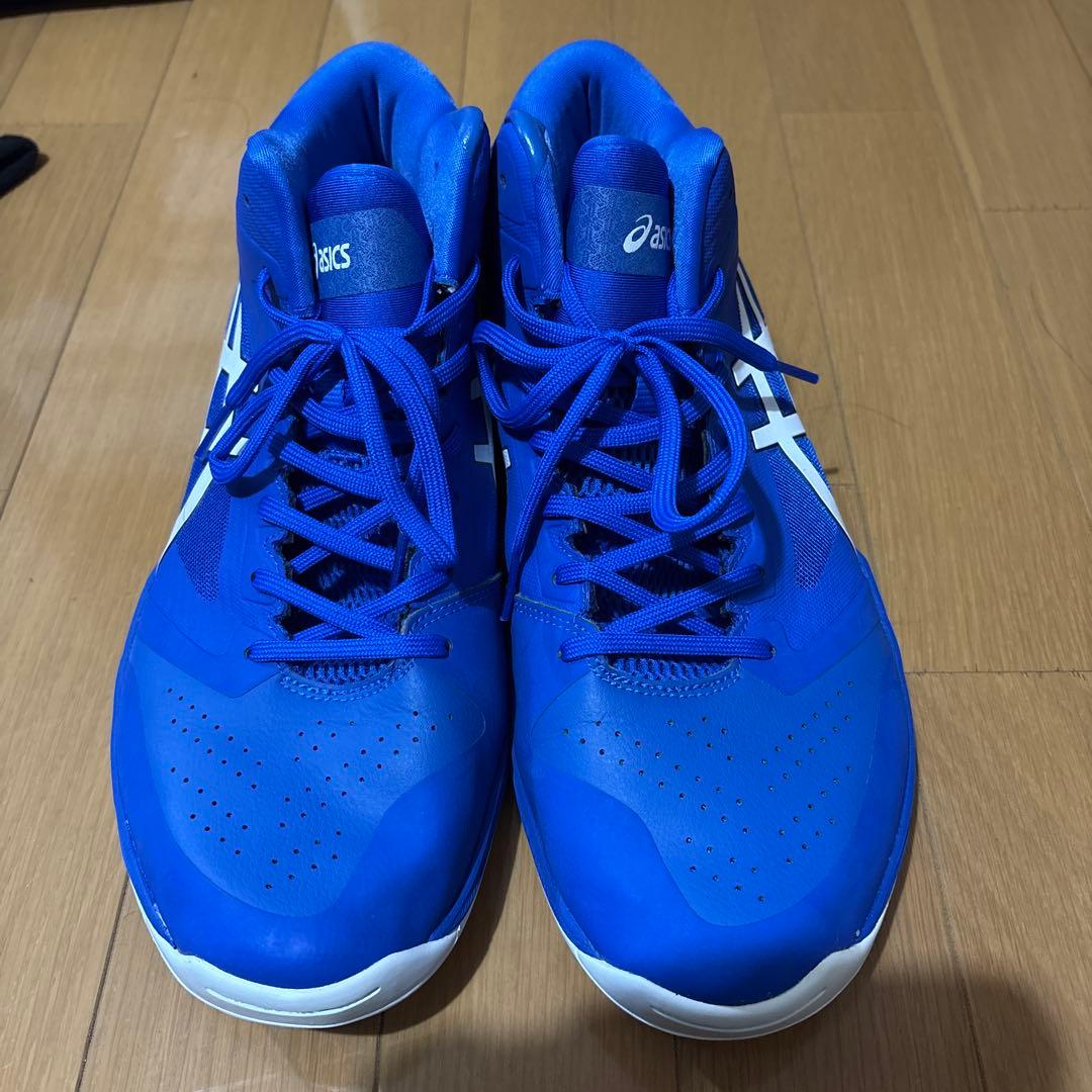 ASICS 屋内シューズ ブルー ハイカット 28cm バレーボール