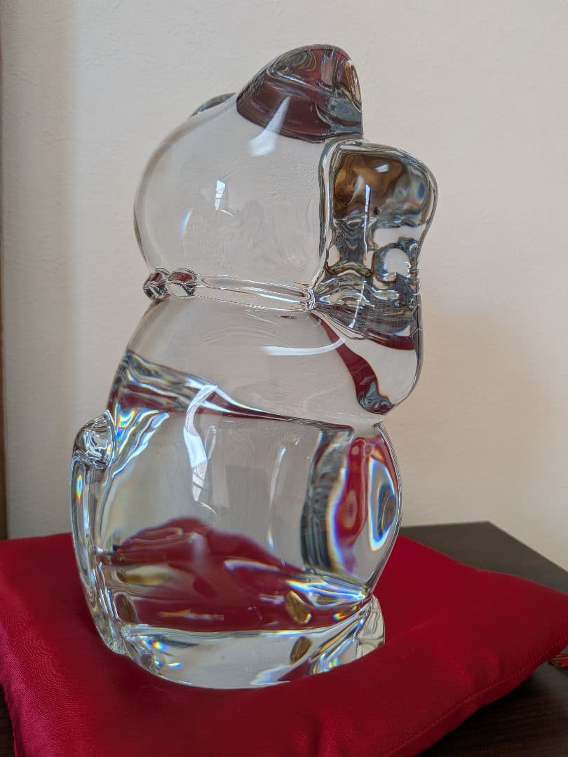 バカラ 特大Lサイズ招き猫 クリスタル Baccarat