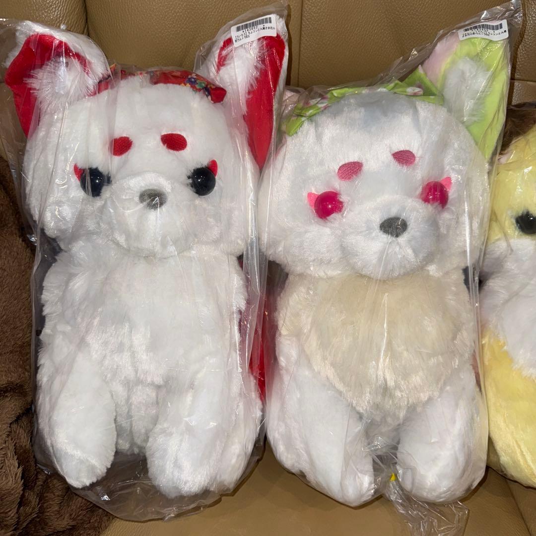 新品未開封美品　ちょコンと九尾さま 花小町 ウルトラBIGぬいぐるみ 4種セット
