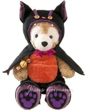 ダッフィー　シェリーメイ　ハロウィン　コスチューム　コウモリ　黒猫　レア　貴重