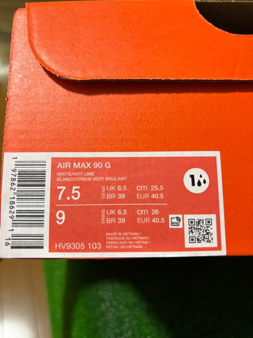 【中古品】Nike Air Max 90 GOLF 25.5cm