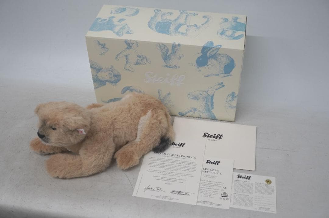 【M02-10】 Steiff シュタイフ レオ ライオン マスターピース