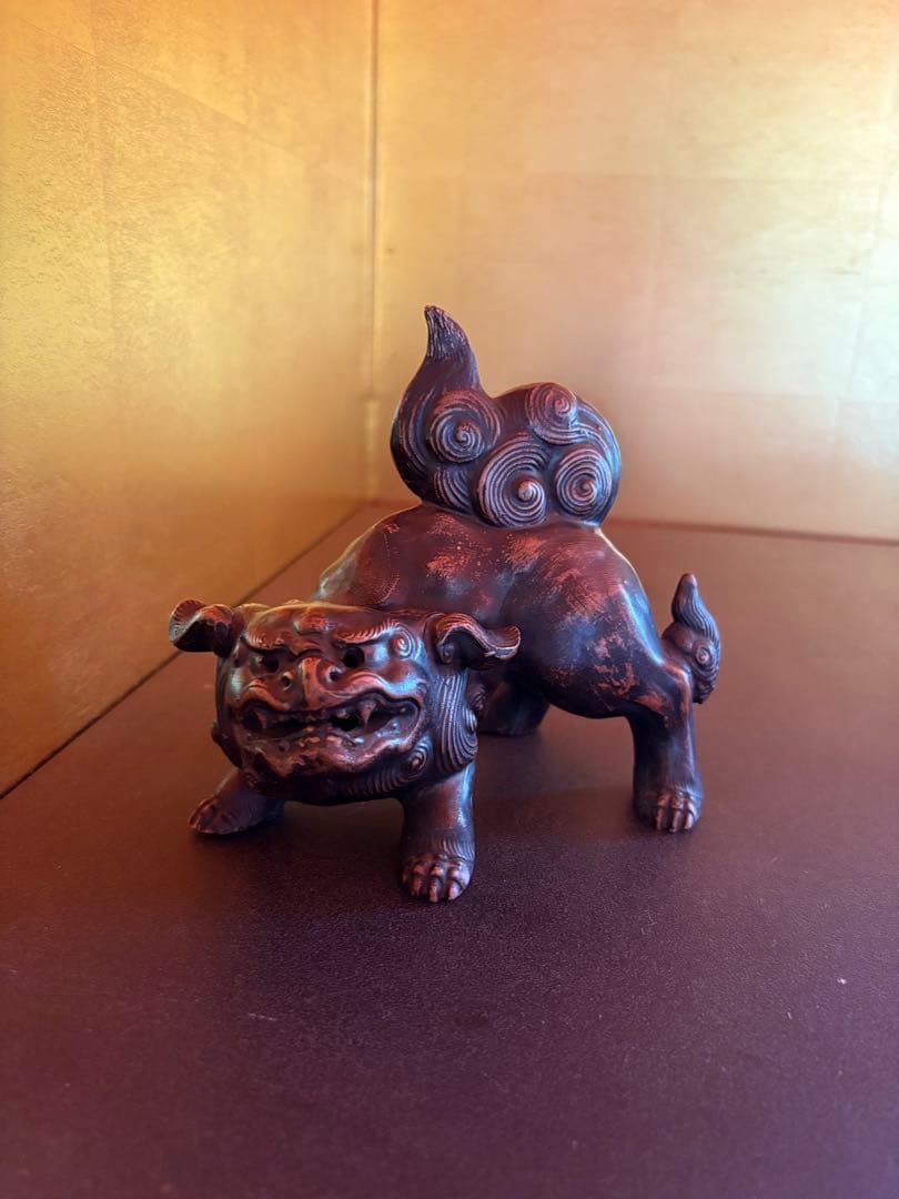 獅子　置物