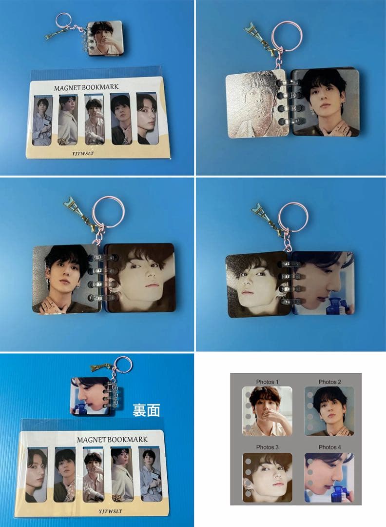 BTS Jungkook ケース・ハート型アクリルフォトブロック