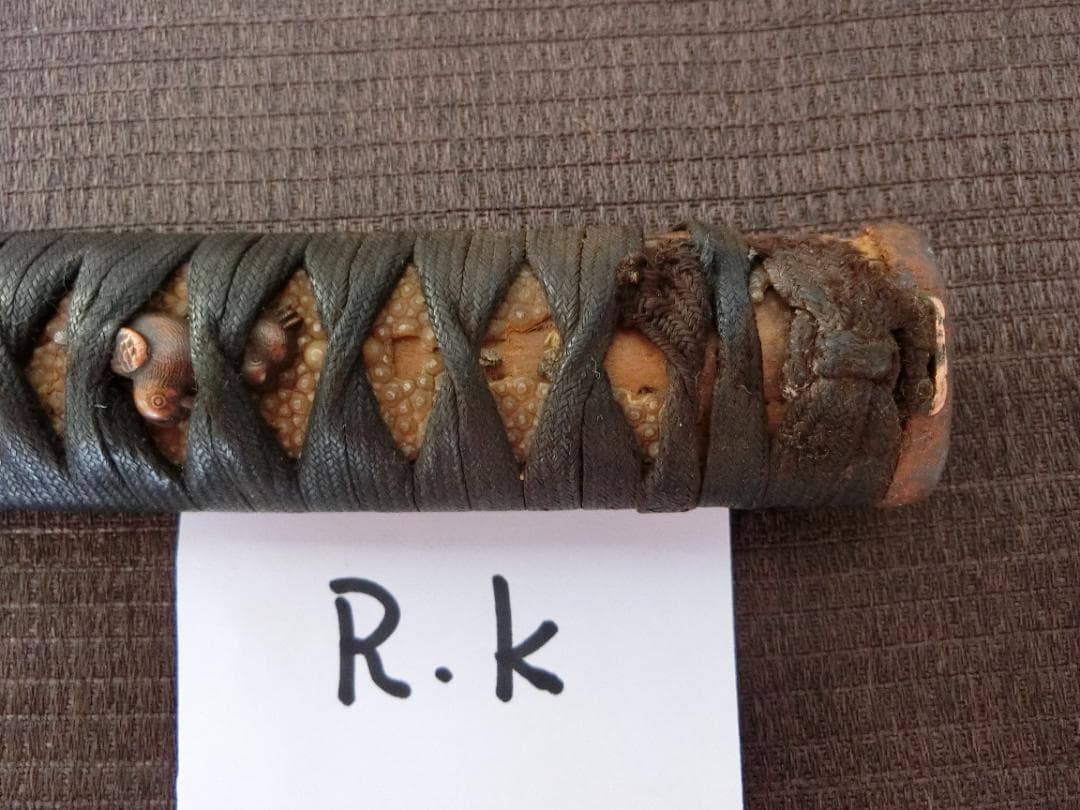 早い者勝ち！【 柄　柄巻き　縁頭　目貫　刀装具の部品・Rk・小道具】★拵え刀剣