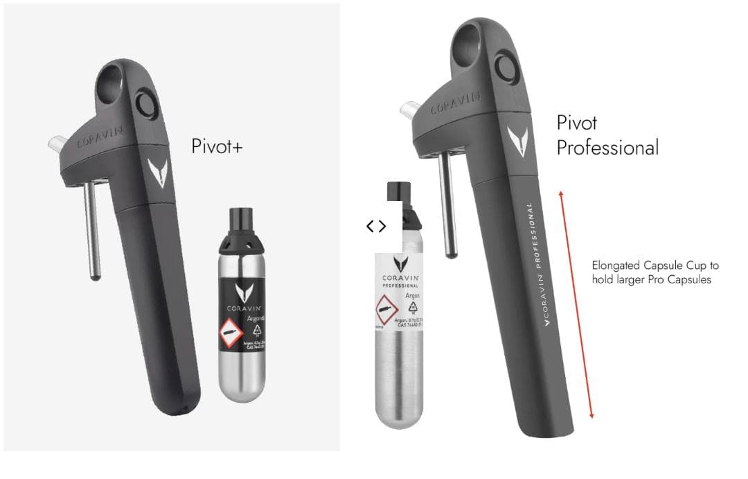 CORAVIN コラヴァンピボットPro + ガスカプセル 5本 3個ストッパー