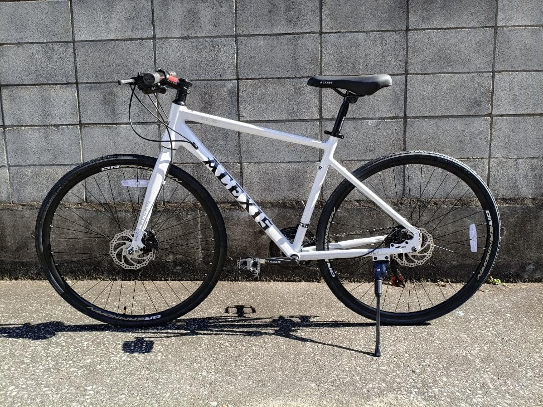 値下げ中！ACEXISクロスバイク シマノ21段変速 700×32C White