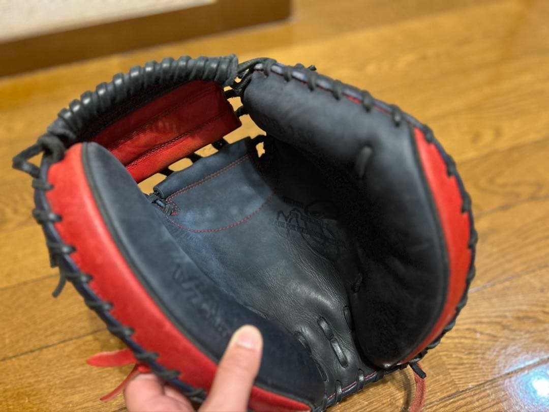 ハタケヤマ　軟式　キャッチャーミット　シェラームーブ　シリコンラベル