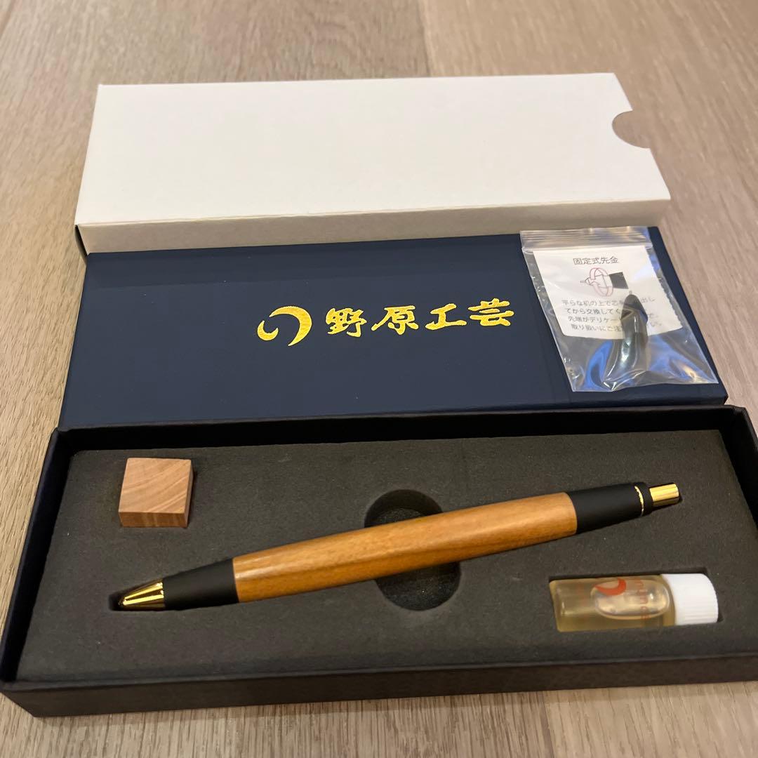 【新品未使用】　【野原工芸】　新型シャープペンシル　梅　sanzoクリップ