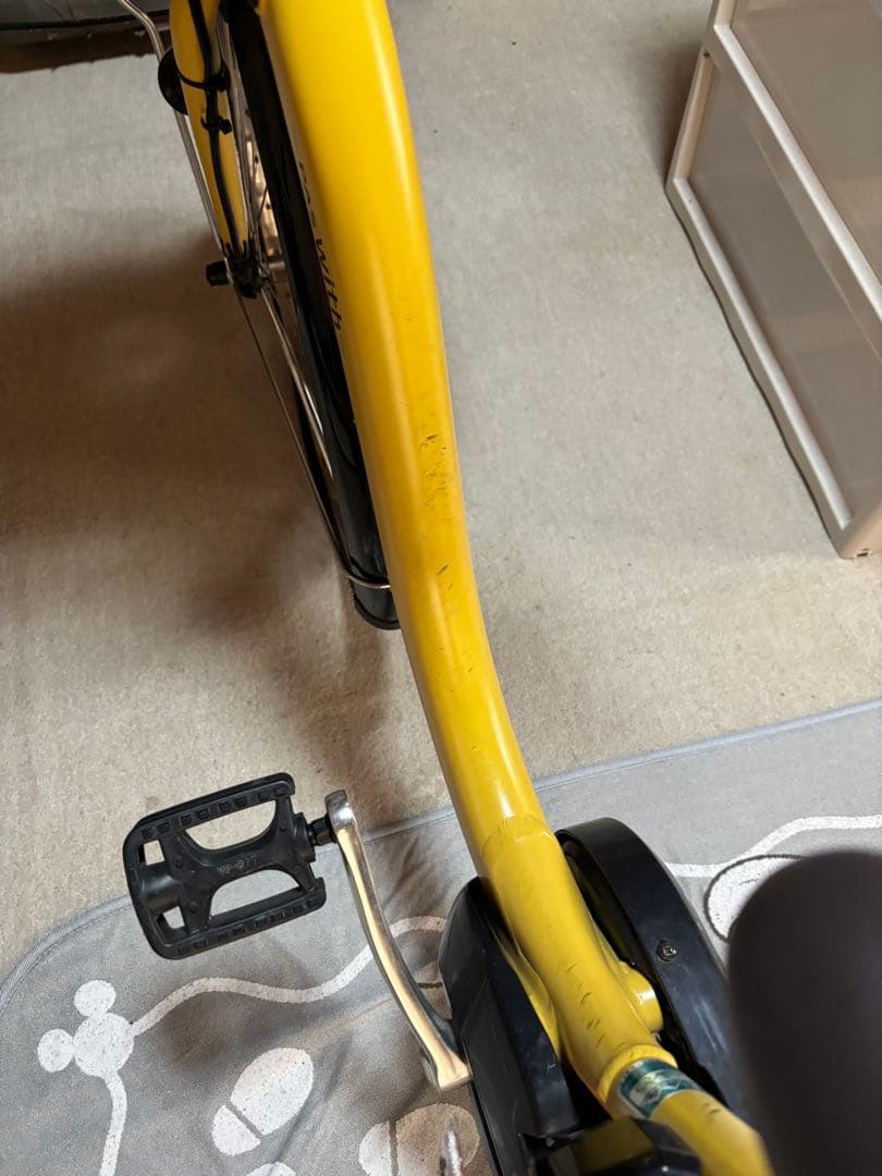 引き取り希望　電動自転車　イエロー