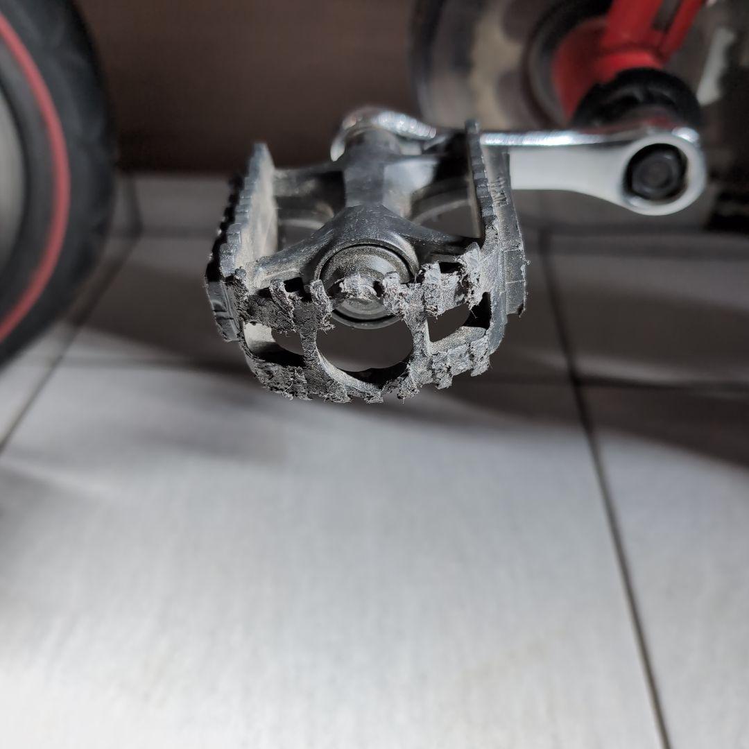 初代へんしんバイク キッズバイク　レッド　スタンド付き ビタミンファクトリー