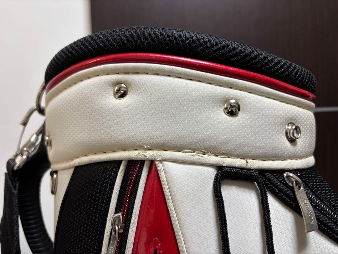 【最終値下げ】Srixon キャディバッグ ホワイト/ブラック/レッド