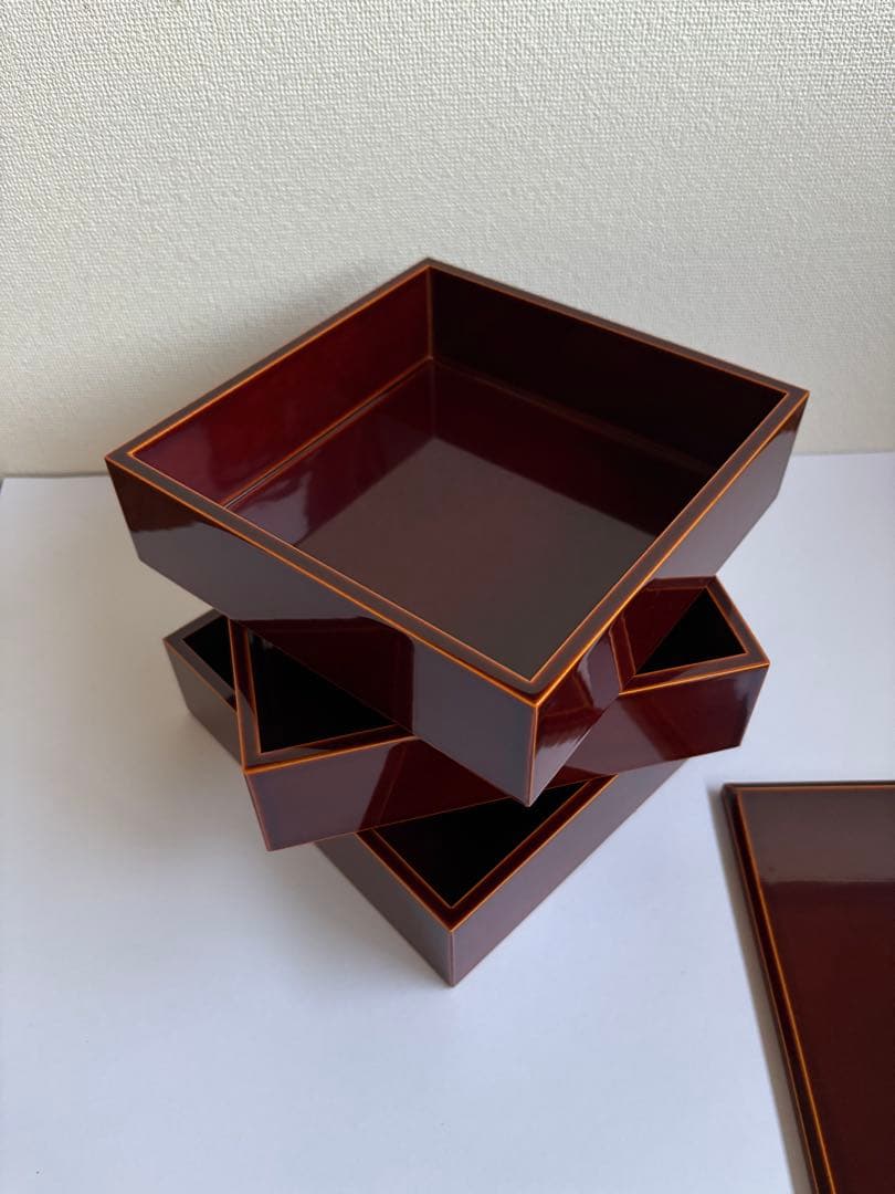 【飛騨春慶】三段重 18cm お正月 おせち 重箱