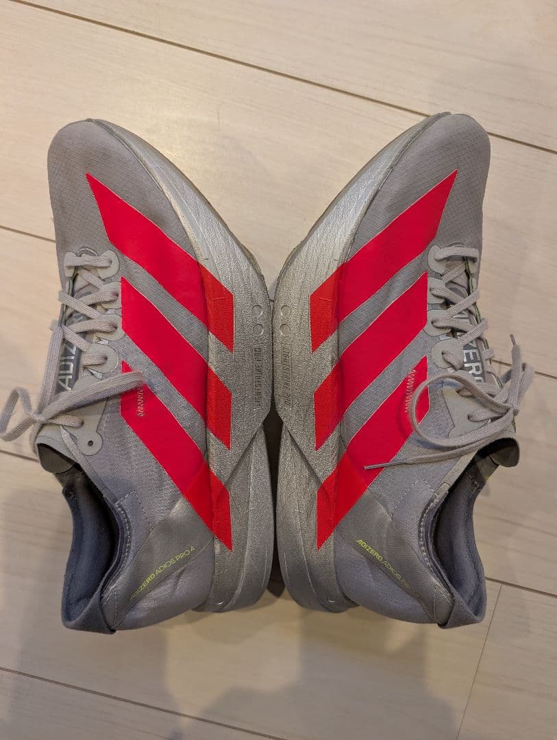 ADIDAS ADIZERO ADIOS PRO 4 グレー 27.5cm