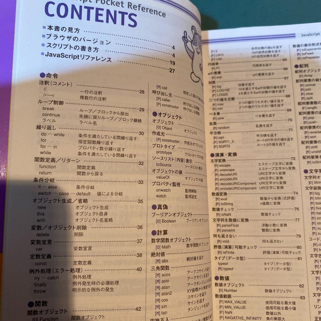 52. JavaScriptポケットリファレンス　小口にやや汚れとシールがある。