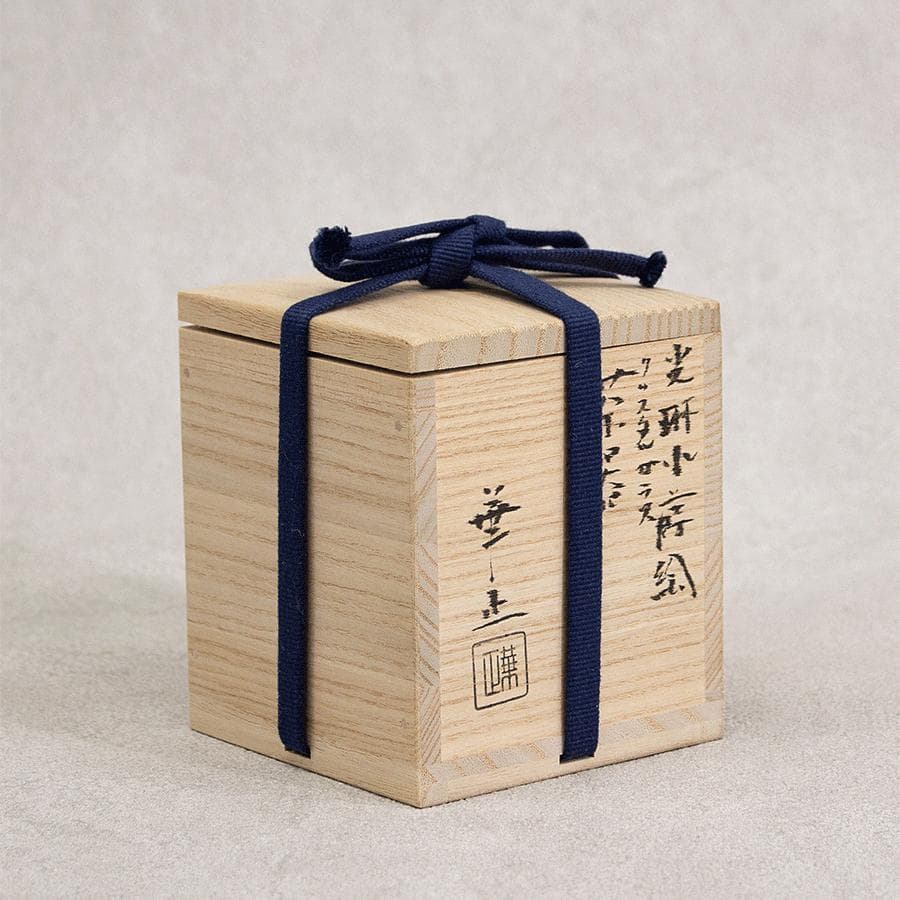 吉田華正 クリスタルガラス 光琳蒔絵 茶器 共箱 共布 栞 漆芸作家