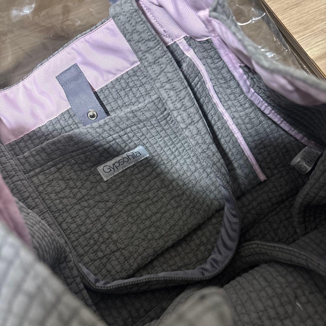 GypsohilaジプソフィアPicnic Bag (M) グレー　ピンク