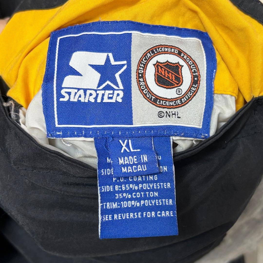 古着 スターター NHLピッツバーグ ペンギンズ ナイロンジャケット XL