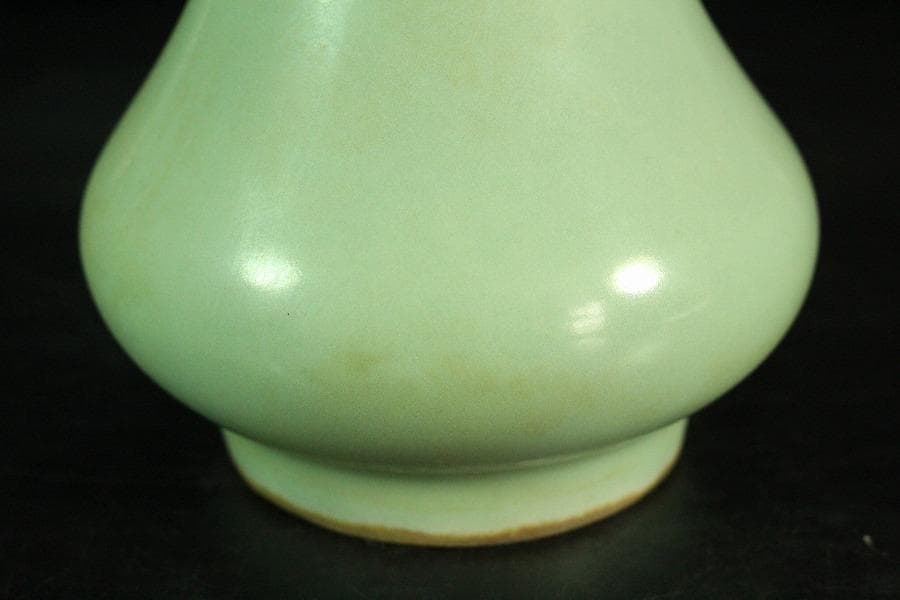 中国美術 青磁 瓶 尺立 茶道具伝来(K-A857)