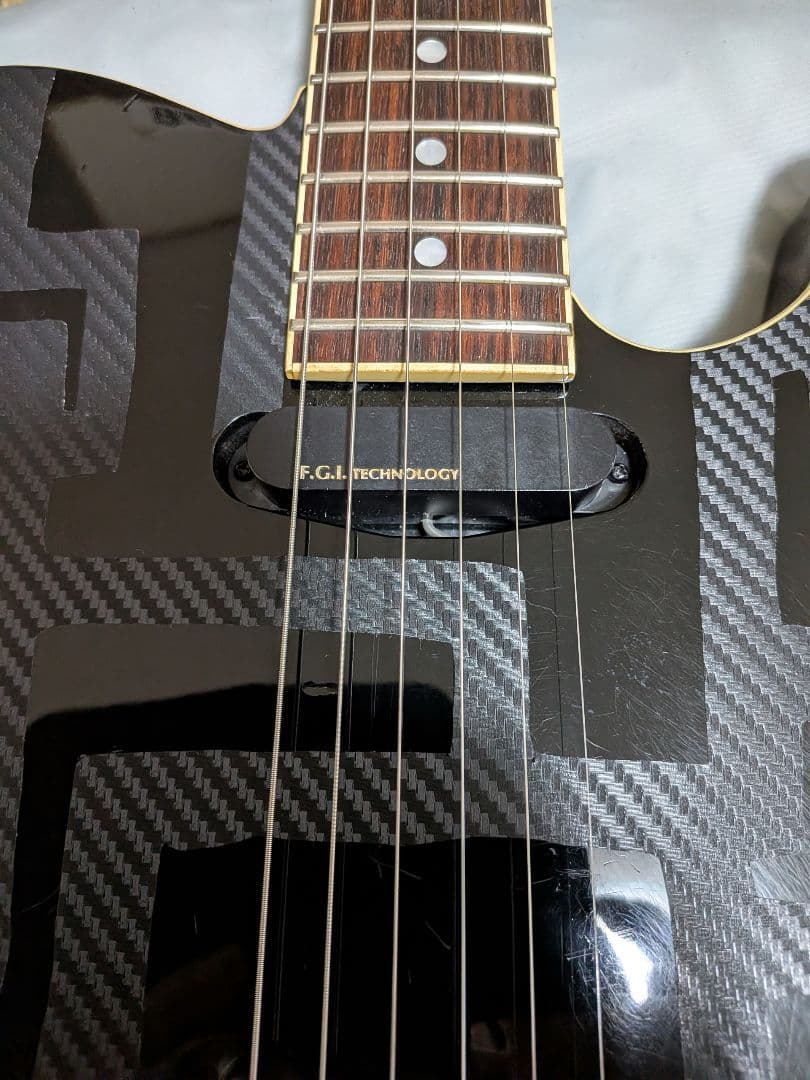 FERNANDES TEJ-70 後期型／金ロゴFGI 布袋　カーボン調Gライン