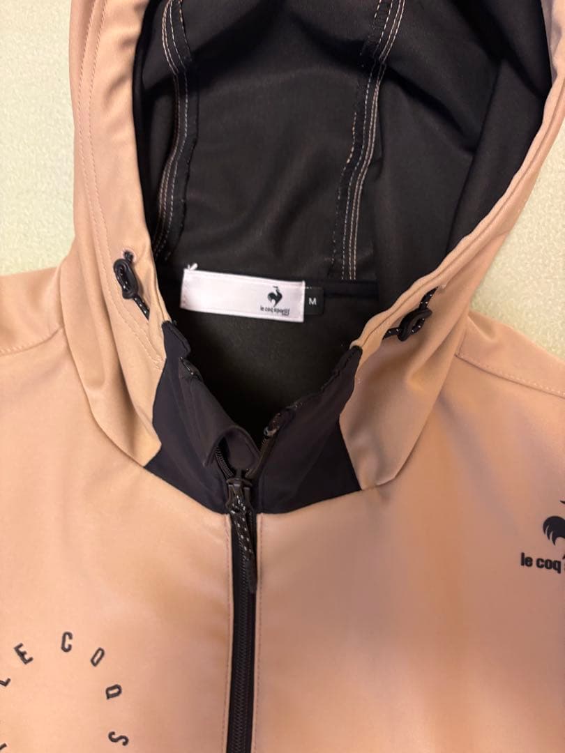 le coq sportif フード付きジャケット パンツベージュセットアップ