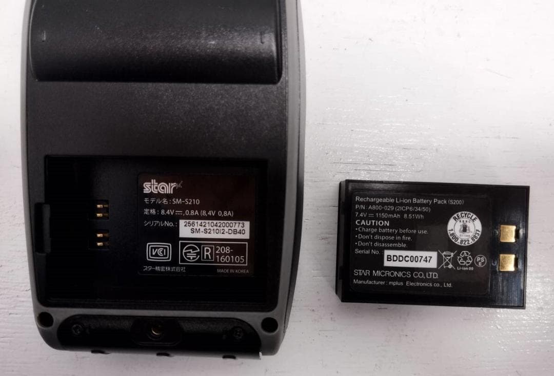 Y580（057）　スター精密 モバイルプリンター SM-S210i