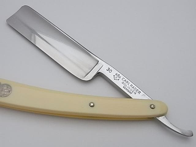 未使用 西洋剃刀 名工 Carl Rader 30  カミソリ かみそり レザー