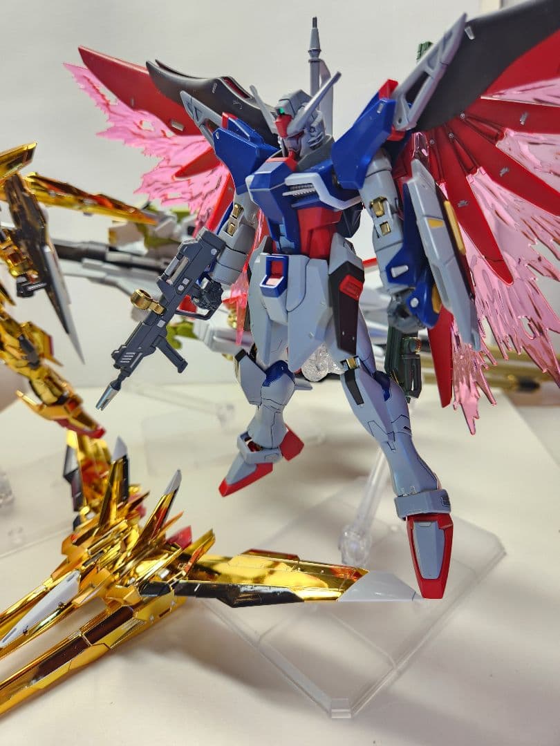 RG アカツキガンダム＆シラヌイパック / HG デスティニー&ゼウスシルエット