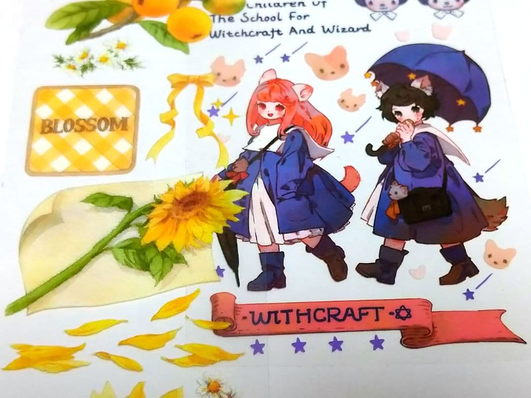 ☆のこり１☆S19＃向日葵的夏天(PET)MOODTAPE切り売り海外装飾マステ