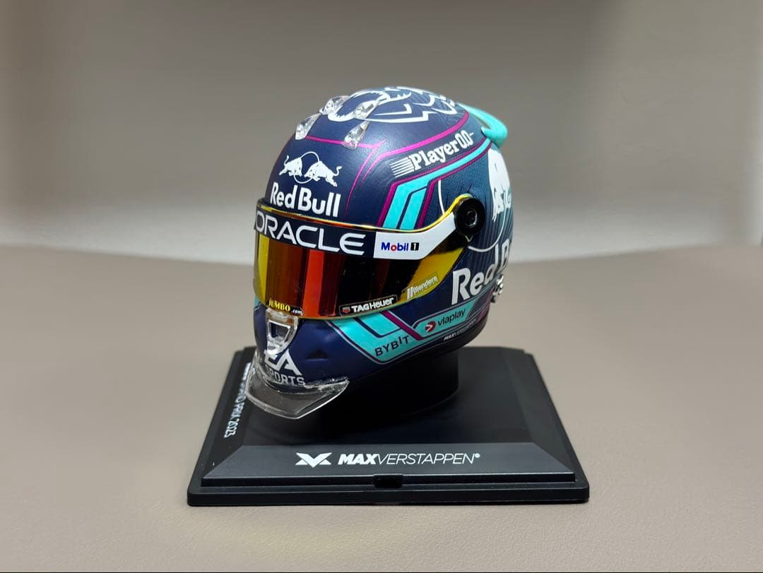 マックス・フェルスタッペン　2023 マイアミGP ヘルメット　1/4スケール