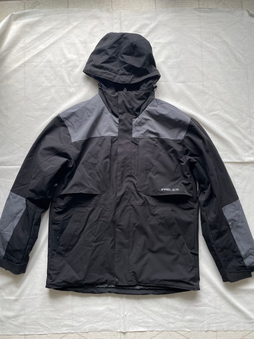 FABLICE I-HEAT スキーウェア 上下セット XL ブラック×ブルー
