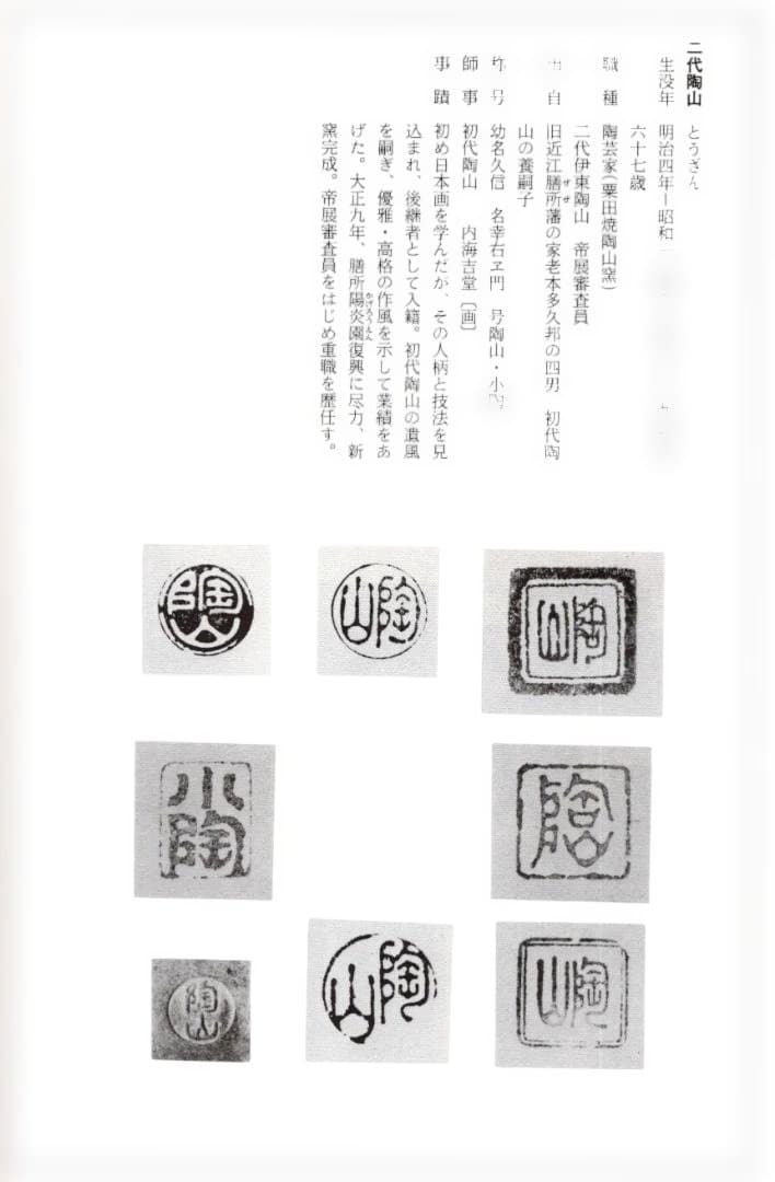 2代伊東陶山造『南蛮写花瓶』（共箱）