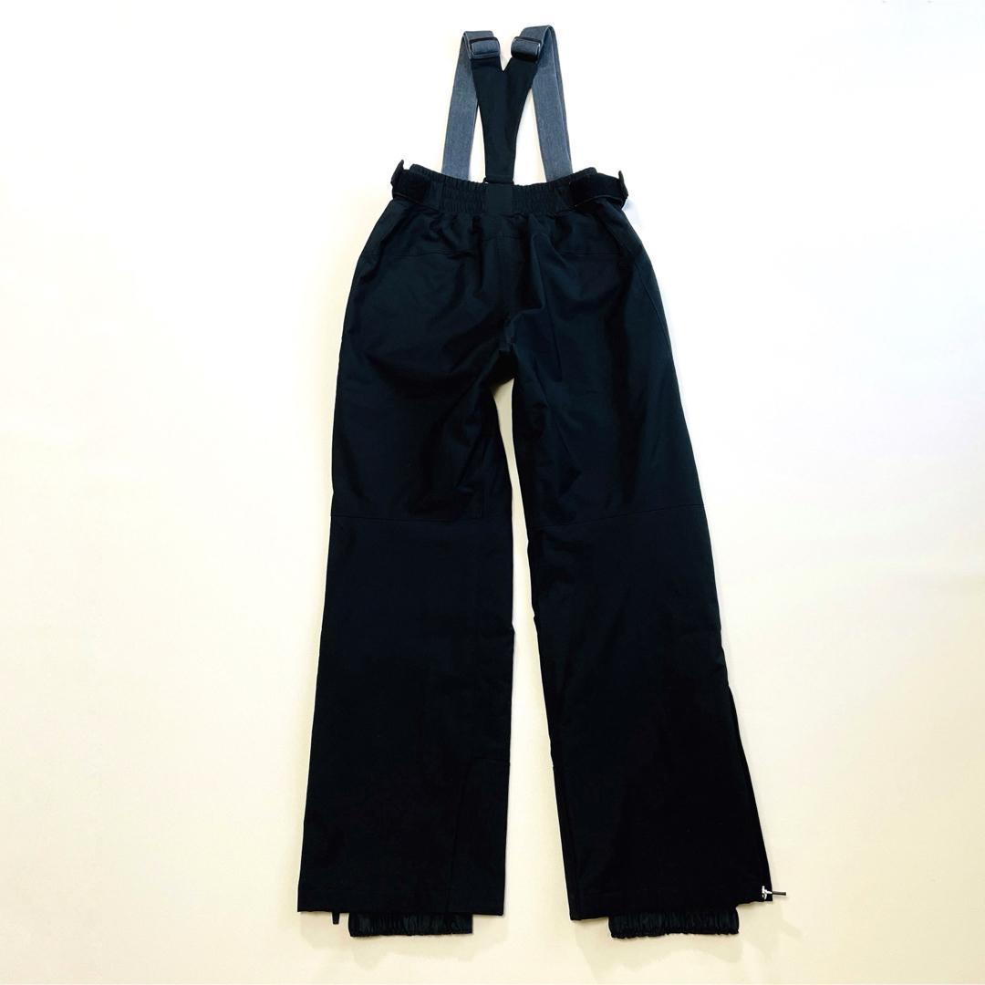 6647【美品】デサント　ビブパンツ　スキーウェア　中綿入り　ヒートナビ　黒
