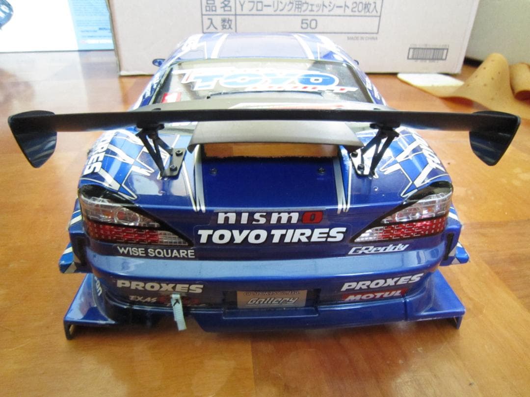 1/10 タイヤホイール付き D1 川畑号 S15 シルビアボディセット 送料込