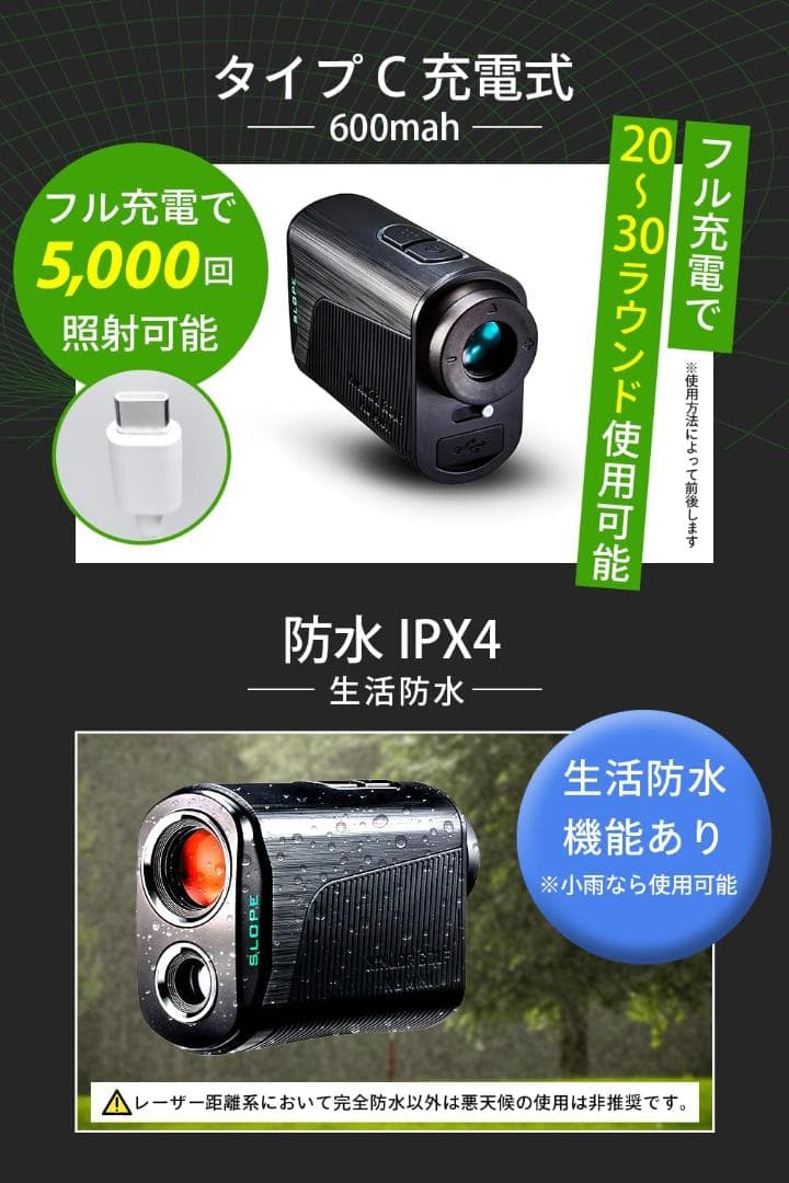 NINJOR GOLF ゴルフ レーザー 距離計 NJ MINIシリーズ122g