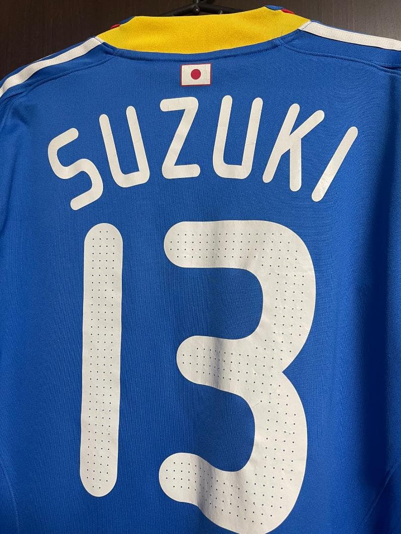 中古 鈴木隆行 日本代表 08/09 ユニフォーム ホーム 半袖 L サイズ