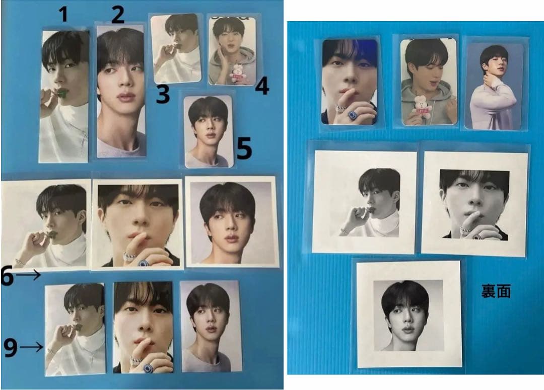 BTS JIN アルバムキーホルダー（4photos）A・B