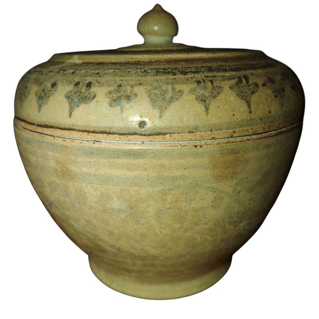 唐物古玩　宋胡録　香合　小壺