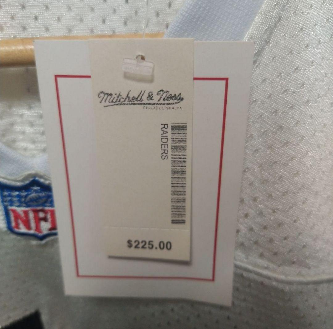 タグ付き　Mitchell & Ness RAIDERS 42番　ゲームシャツ