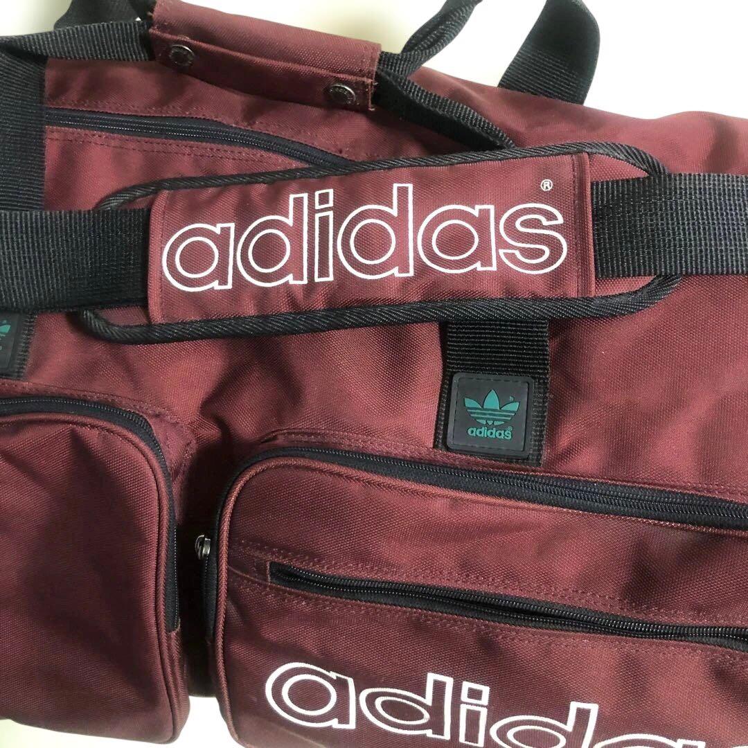 adidas ボストンバッグ バーガンディ