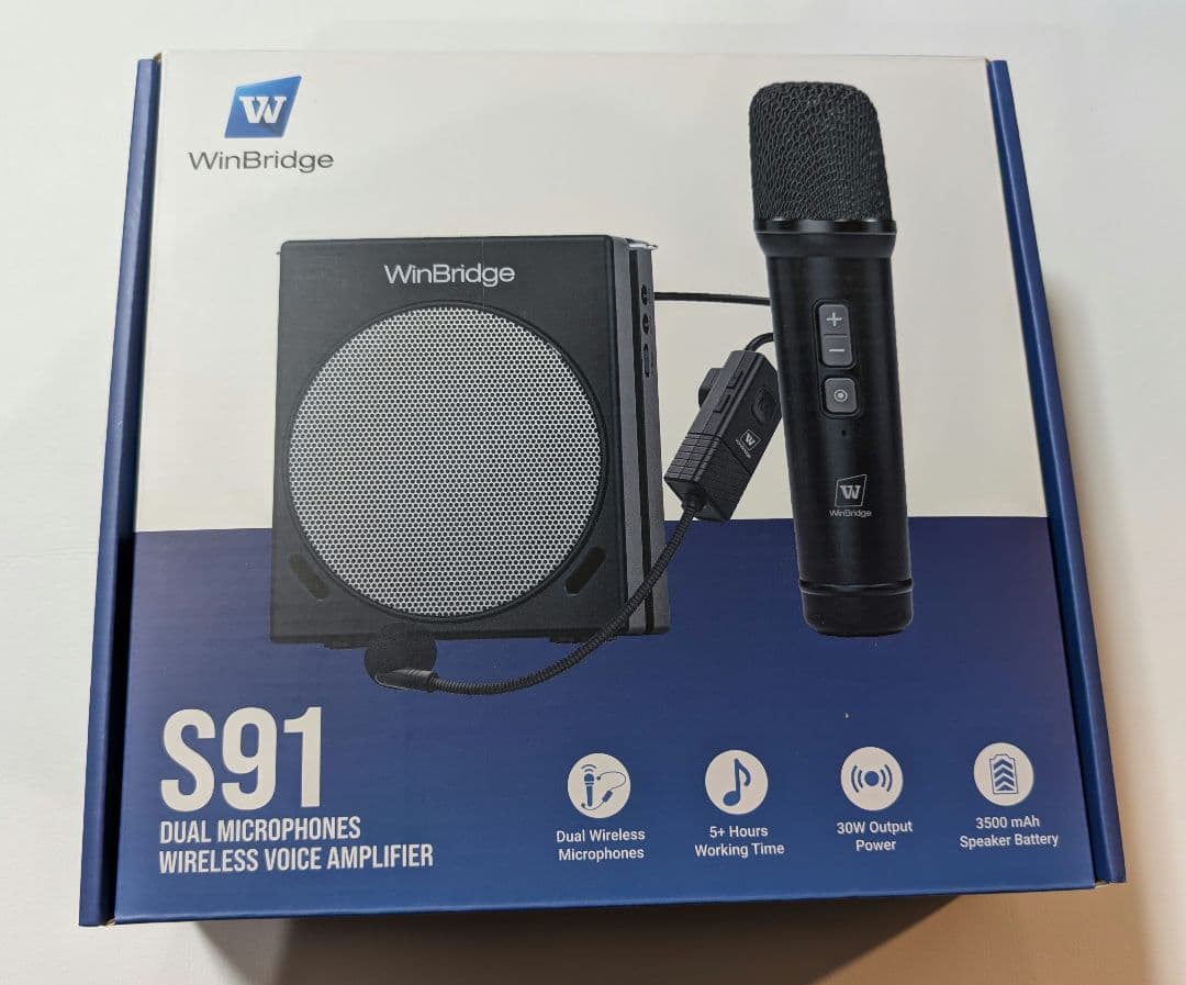 コンパクトスピーカー ハンドヘルドマイク ヘッドセット　ハンズフリー　拡声器