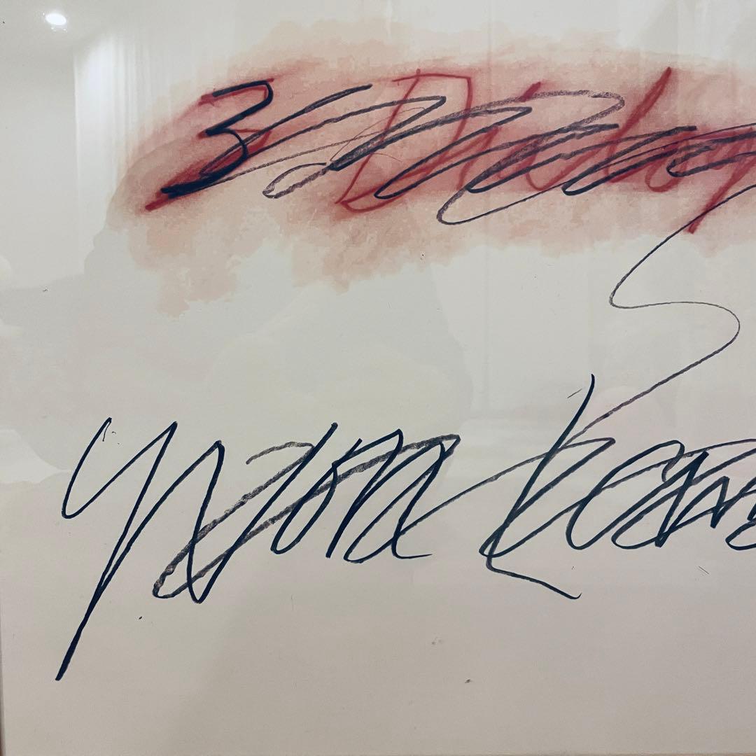特注額装付 CyTwombly Three Dialogues (2) 1977
