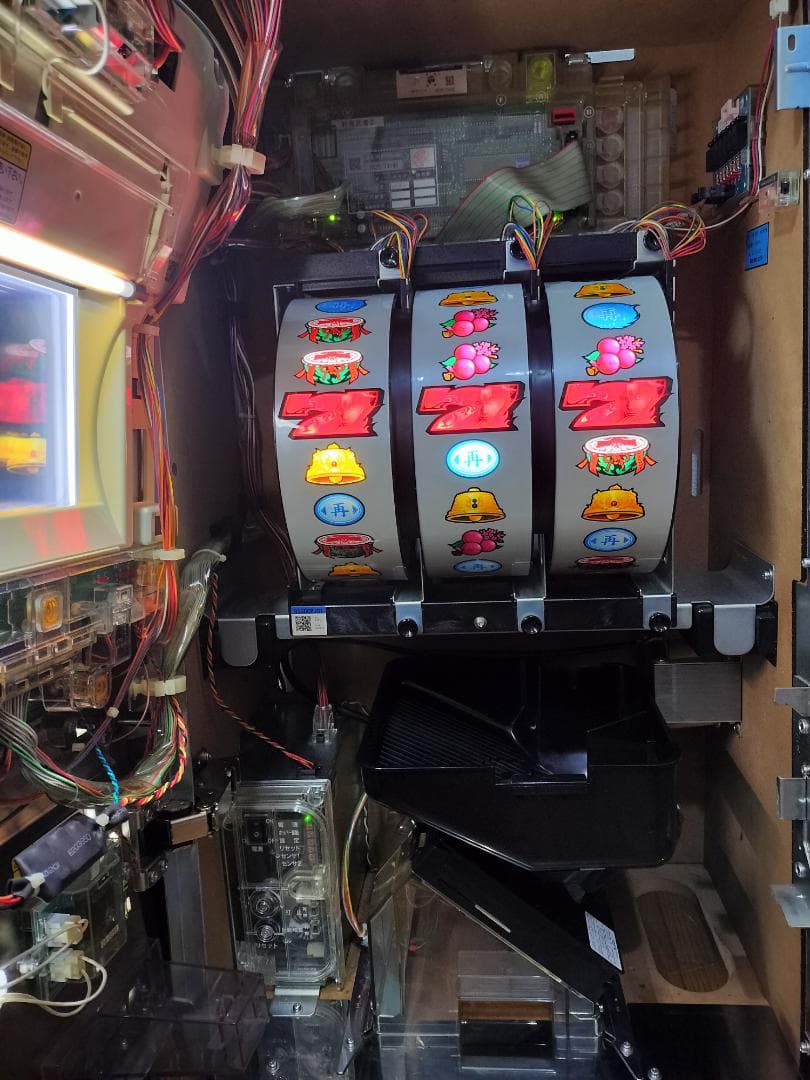 【パチスロ実機】ロデオ★新鬼武者（茜パネル）【不要機付】