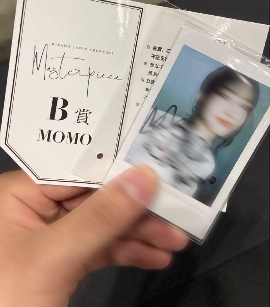 MISAMO MOMO 直筆サイン入りチェキ Masterpiece くじB賞