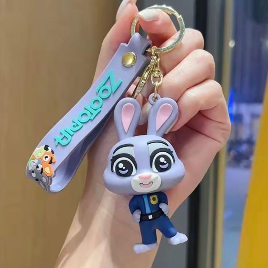 大人気❣️3点セット！ズートピア ニック＆ジュディ＆ゲイリー キーホルダー